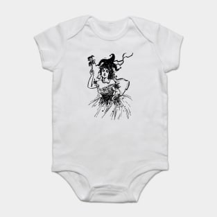 Vintage Jester Lady Baby Bodysuit